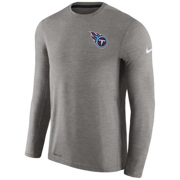 Men's Tennessee Titans Nike Charcoal Coaches Long Sleeve Performance T-Shirt,We sell and wholesale Men's Tennessee Titans Nike Charcoal Coaches Long Sleeve Performance T-Shirt on line form chian!